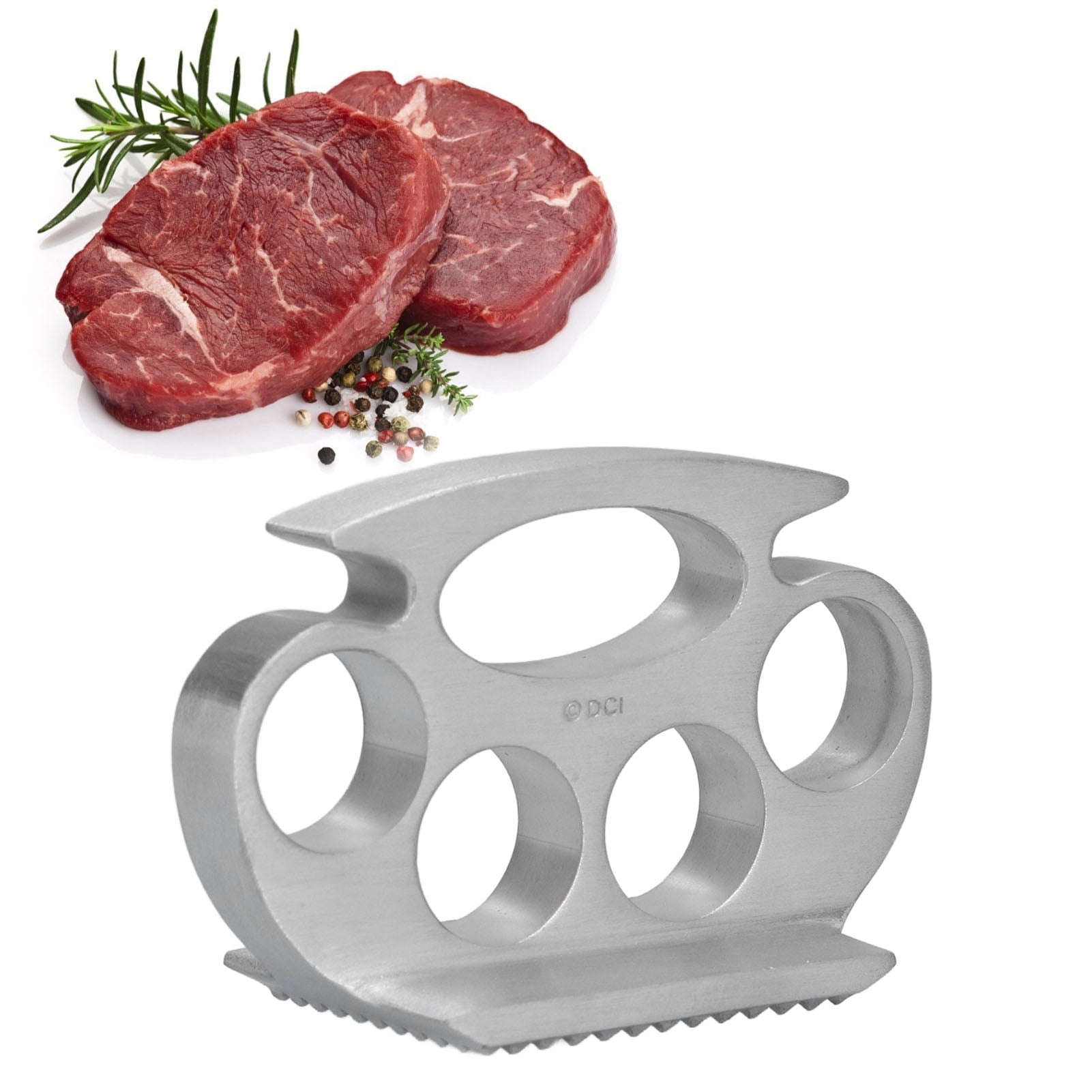 Khall Meat Tenderizer Zinc Alloy Portable Handheld Meat Tenderizing