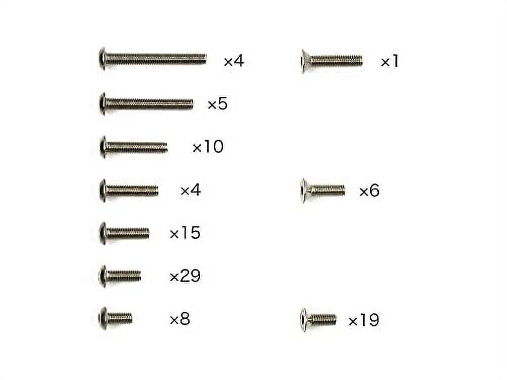 Tamiya XV-02 Titanium Screw Set TAM47488 Electric Car/Truck Option Parts