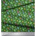 thumbnail image 2 of Soimoi Rayon Fabric Coral & Seashell Ocean Print Fabric by Yard 56 Inch Wide, 2 of 3