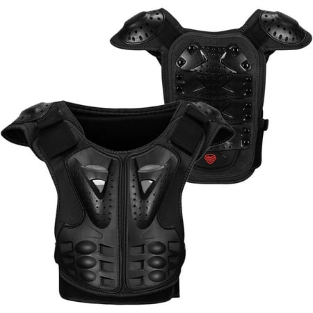 

Suzicca Kids Armor Vest Detachable Body Chest Spine Back Protector Vest Protective Jacket for Cycling Skating Skiing Skateboarding
