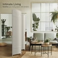 thumbnail image 4 of Sorbus 4 Panel Room Divider Tall Privacy Partition Screen Extra Wide Double Hinged Mesh Hand-Woven Folding Wall Divider - 6ft, 4 of 7