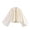 White, variant on Womens Tops Casual Lapel Pleated Balloon Sleeve Cropped Blouses Vintage Zip Front Lightweight Coats