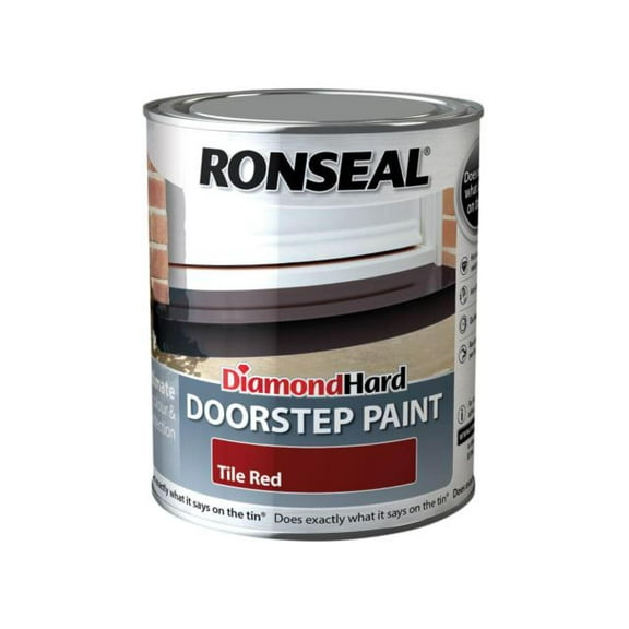 Ronseal - Diamond Hard Doorstep Paint Tile Red 750ml