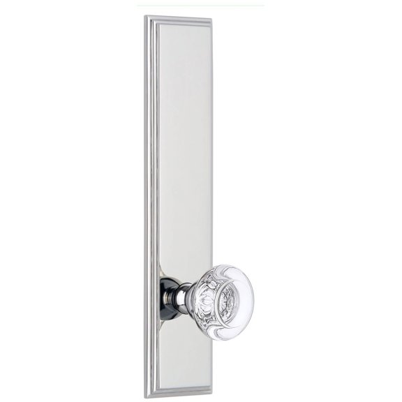 Grandeur Carbor_Tp_Prv_238_Rh Carre Solid Brass Tall Plate Rose Right Handed Privacy Door