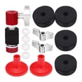 thumbnail image 4 of 13x Cymbal Felt Kits Cymbal Replacement Durable with Wing Nuts Lightweight Accessories Cymbal Stand Felts Hi Hat Clutch Felt 13pcs Red, 4 of 7