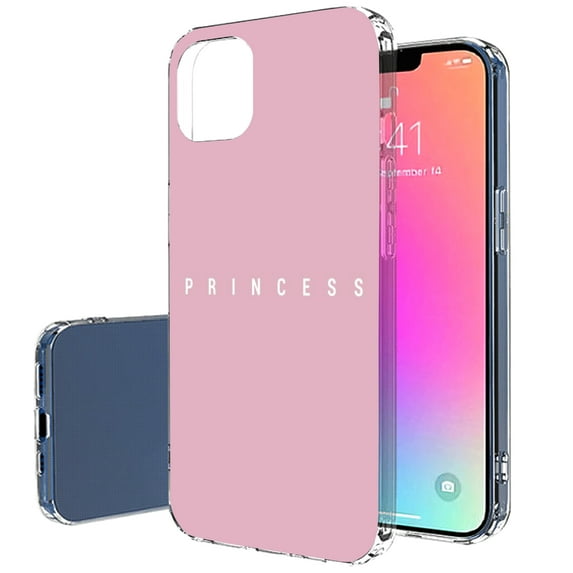 VIBECover Slim Case compatible for Apple iPhone 13 Mini, TOTAL Guard FLEX Tpu Cover, Princess