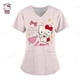 thumbnail image 3 of Uniforme de enfermera con estampado de Hello Kitty para mujer, uniforme de enfermería con bolsillo, camisa de trabajo para enfermeras, personal de enfermería, 3 of 5