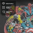 thumbnail image 4 of Men's Marvel Classic Hero Collage Graphic Tee Charcoal Heather Small, 4 of 9