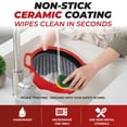 thumbnail image 5 of Rocket Chef Turbo Grill Microwave Grill Cookware with Ceramic Nonstick Plate, Vented Lid and Recipe Guide, 5 of 8