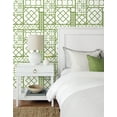 thumbnail image 2 of NextWall Spring Green Garden Trellis Peel and Stick Wallpaper, 2 of 7