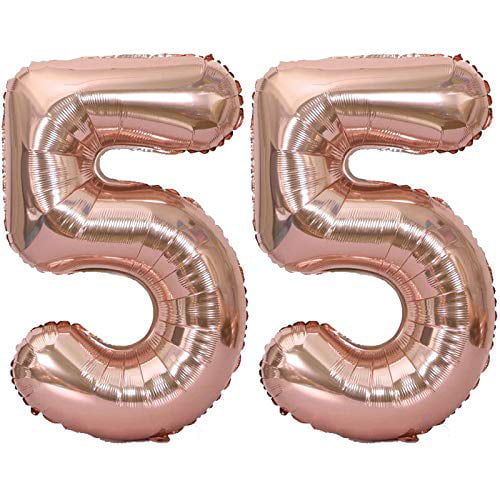 40'' Giant Number Balloons Self Inflating Foil Birthday Age Wedding Party Decor 