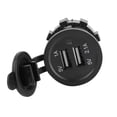 thumbnail image 3 of Cargador De Modificación Usb Dual Abs 3.1A Negro Para Coche, Motocicleta, Barco, Luz Azul Serendint VI003005-00, 3 of 7
