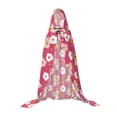 thumbnail image 7 of Honeii Piggy Sunflower Print Poncho Cape, Cloak Coat, Snuggly Hooded Wearable Blanket, Hooded Cape For Teenagers,Halloween Costumes-Small, 7 of 7