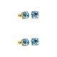 thumbnail image 1 of Guardurnaity Brillo Stud Colgante Accesorios populares Aleación Fiesta Pendientes diario Varios Pendiente simple Boda Azul claro Azul claro 2piezas, 1 of 6