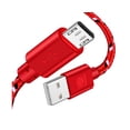 thumbnail image 5 of 200cm Portable Lightweight Fast Charging Micro USB Line Colored Braid Data Cable-Red 2M, 5 of 5