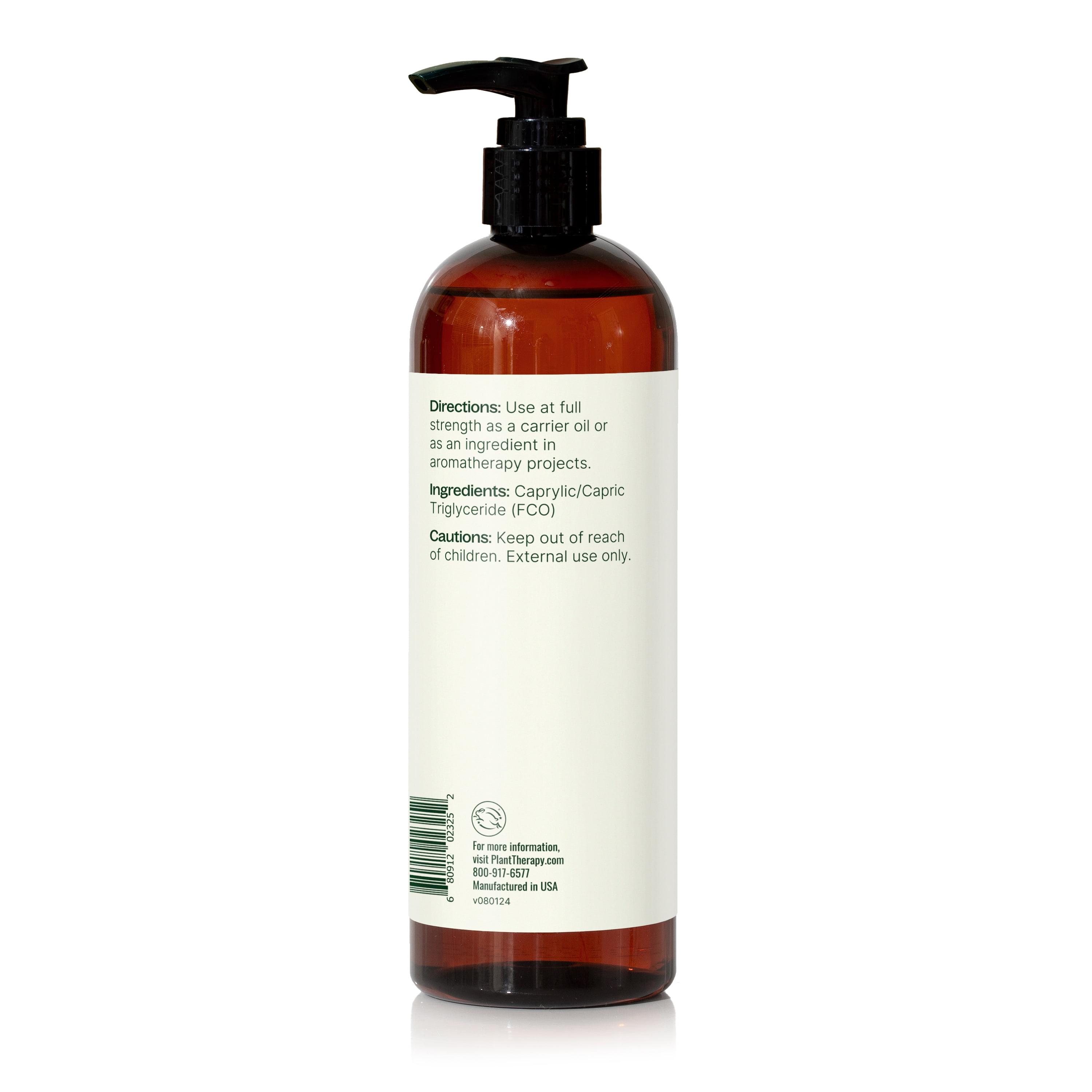 Plant Therapy Fractionated Coconut Oil for Skin, Hair, Body, Face, Diluted Essential Oils, 100% Pure, Natural Moisturizer, Massage & Aromatherapy for Men and Women Liquid Carrier Oil 16 oz