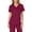 Red, variant on Frostluinai Nursing Uniform For Womens Scrubs Tops Color Casual Working Uniform With Pocket V-Neck Work Utility & Safety Tops Nursing Worker Protective Clothing Top
