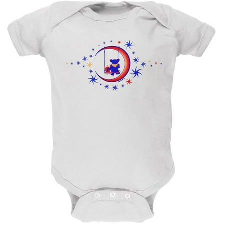 Grateful Dead Moon Swing White Baby One Piece 6 12 Months