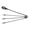 Black, variant on Yajisi Dog Leash 360 Degree Rotation Reflective Walking Rope with Foam Handle for Hiking Camping Backyard Beach No Tangle Black 3 Heads 9.06 inches / 23 cm