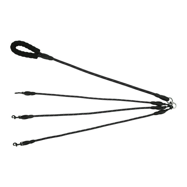 Dog Walking Leash, Dog Traction Rope Comfortable 360° Rotation Control Shock Absorbing For Beach For Camping Black,Red