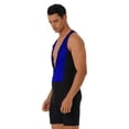 thumbnail image 2 of YONGHS Mens One Piece Rash Guard Swimsuit Surfing UPF 50+ Sun Protection Bathing Suits Royal Blue 3XL, 2 of 7