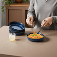 thumbnail image 7 of Onader Pasta Bowls Set of 4, 35oz Large Pasta Bowls for Serving, Wide Bowl Plates for Kitchen, Double Reactive Glaze, Microwave and Dishwasher Safe - Deep Sea Blue, 7 of 7