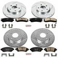 thumbnail image 3 of PowerStop Front and Rear Z23 Evolution Sport Carbon-Fiber Ceramic Brake Pad and Drilled & Slotted Rotor Kit Fits: BUICK PONTIAC Select Models K4379, 3 of 10