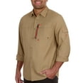 thumbnail image 2 of The American Outdoorsman Blackfoot River Long Sleeve Fishing Shirt - UPF 30 Protection Quick-Dry & Moisture-Wicking Fabric (Deerskin, Medium), 2 of 6
