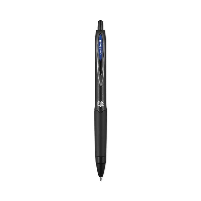 Uni-ball UBC70463 0.7 mm 207 Plus Gel Pen, Black Barrel
