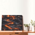 thumbnail image 4 of Naloa Molten Lava Abstract Flow Print Canvas Picture,Wall Pictures, Modern Decorative Poster,Art Prints for Bedroom, Toilet, 40 x 30 cm, Built-in Wooden Frame, 4 of 6