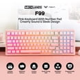 thumbnail image 2 of Teclado Gaming MechLands Aula F99 96% inalámbrico con 8000 mAh, 2 of 8