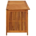 thumbnail image 2 of Outdoor Storage Chest with Inner Bag, Brown Solid Acacia Wood, 59 Inch, 2 of 6