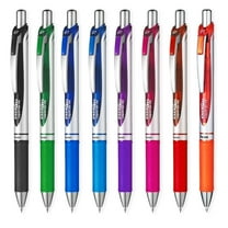 Pentel EnerGel XM BL77 - Retractable Liquid Gel Ink Pen - 0.7mm - Pack of 8 Colors