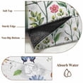 thumbnail image 6 of Rectangle Area Rugs 5 x 7 Ft, Spring Floral Non-Slip Residential Carpet, Pink Blue Flowers Butterfly Wooden Indoor Crawling Mats Runner Rugs for Living Room/Dining Room/Bedroom, 6 of 8