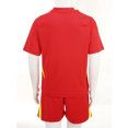 thumbnail image 4 of LiiYii Kids Jerseys Soccer Youth Breathable Quick Dry T-Shirt and Shorts Set Boys Football Training Red 3XS, 4 of 7