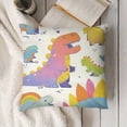 thumbnail image 3 of Throw Pillow Covers Colorful Animal Children's Drawing Cute Design Square Pillowcases for Home Decor Sofa Car Bedroom Pillow case, 3 of 5