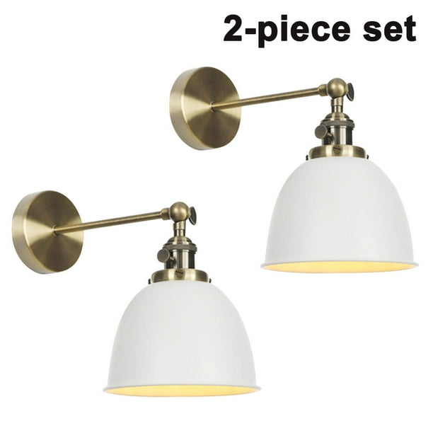 Mini moderno con pantalla de metal Iluminación de pared Luces de pared Vintage Industrial Loft Luces de pared Diseño antiguo Deco Iluminación de pared Luz de pared de cocina Fokelyi 2035914-4