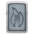 thumbnail image 2 of Zippo Flame Design 1941 Replica Brushed Chrome Pocket Lighter, 2 of 6