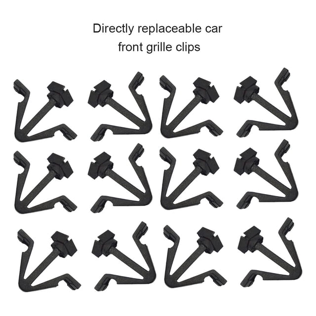 Langgg 100 Pieces/Set Plastic Car Front Grille Clip Removable Upgrading Repairing Grill Clips Accessories Replacement for Patrol GQ Y60