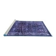 thumbnail image 2 of Ahgly Company Machine Washable Indoor Rectangle Persian Blue Traditional Area Rugs, 4' x 6', 2 of 4