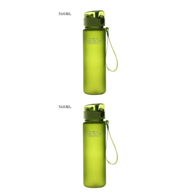 Bearachild Botella de agua de plástico para deportes portátiles, organizador de cajas de pastillas diarias, botellas para beber, vaso a prueba de fugas Type2 NO2 Bearachild CBP077695