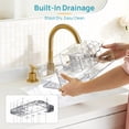 thumbnail image 6 of Sindcom 5 PCS Bathroom Countertop Organizer, 4 Qtip Holder Jars with 1 Divided Tray, Restroom Clear Organizers for Floss, Cotton Pads Balls, Toothbrush, Bathroom Vanity Accessories Storage Set, 6 of 8