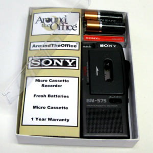 Sony BM575A BM-575 Voice-Activated Microcassette Recorder