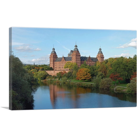 ARTCANVAS Castle Johannisburg, Aschaffenburg, Germany Canvas Art Print - Size: 60" x 40" (0.75" Deep) (3-Piece)