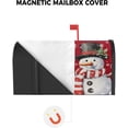 thumbnail image 3 of Christmas Magnetic Mailbox Covers Standard Size 18x21 Inch, Red Snowman Let it Snow Mailbox Wraps Mailbox Post Cover Seasonal Winter Holiday Mailbox Decor for Outside Garden Yard, 3 of 6