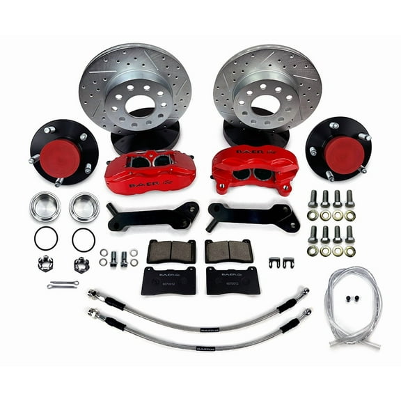 Baer Brakes 4261653B 11" SS4 Alum Hub, Front Brake Kit, Black, SDZ