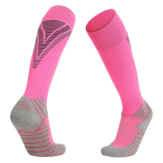 WEAIXIMIUNG Long Socks Adult Soccer Socks Striped Pattern Long Comfortable Breathable Non Sole Sports Style