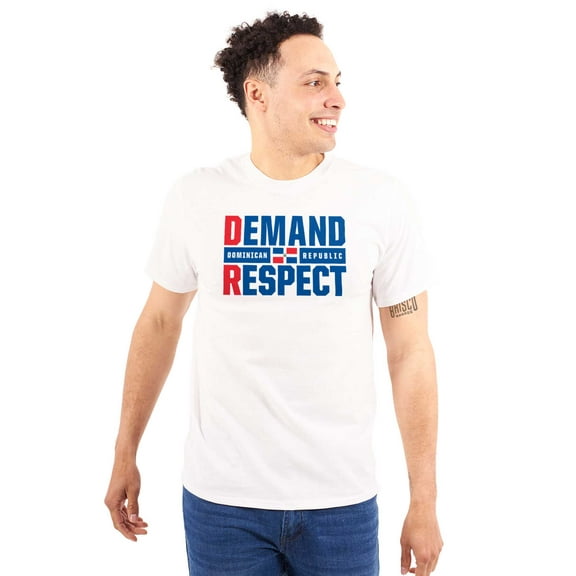 DR Dominican Republic Demand Respect Men's Graphic T Shirt Tees Brisco Brands S