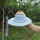 thumbnail image 2 of Sombrero para el sol 2 en 1 plegable con abanico de mano para mujer Sombrero de playa con estampado floral para viajar a la playa, 2 of 8