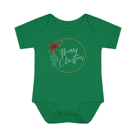 

Merry Christmas Wreath Baby & Toddler One Piece